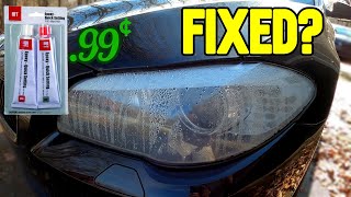 Fixing BMW f10 535xi Headlight with CHEAP epoxy from Harbor Freight