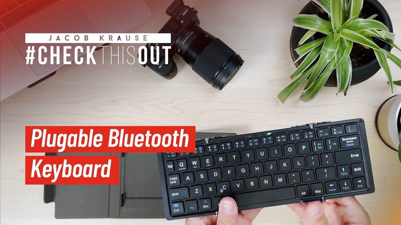 Plugable Wireless Keyboard - Portable Bluetooth Folding Keyboard - YouTube