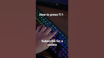 How to press f11 on keyboard