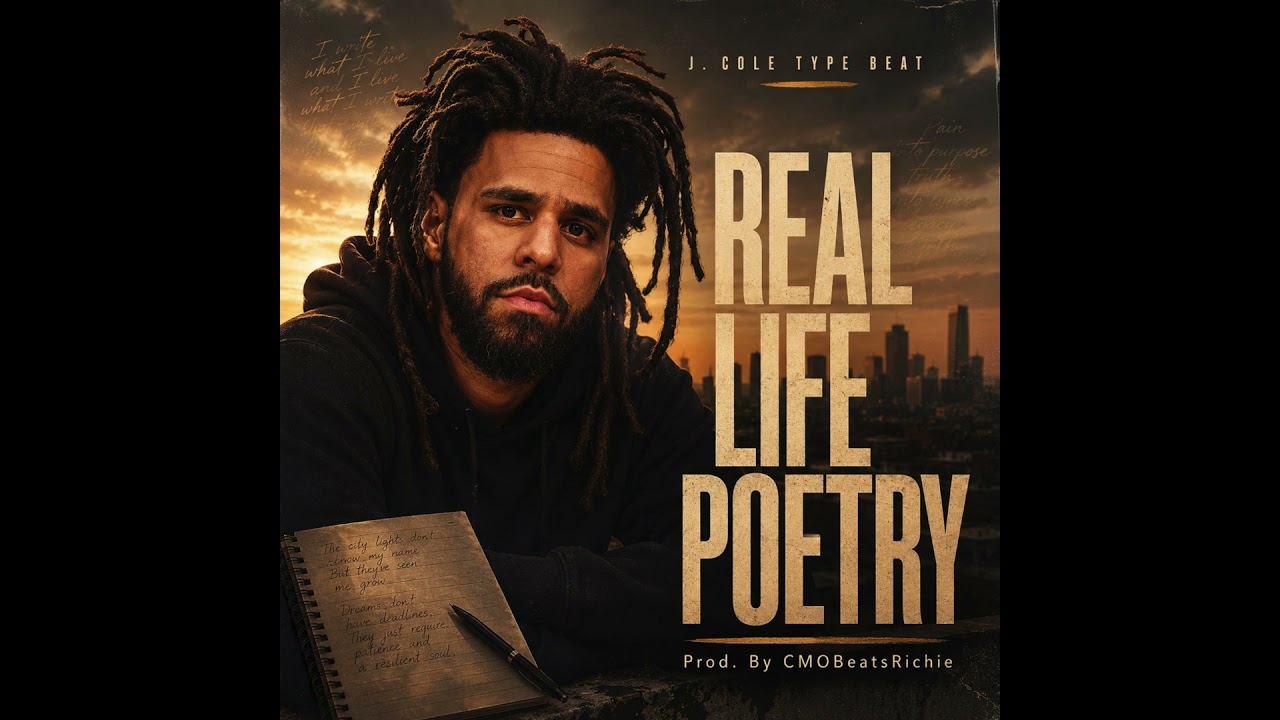 J Cole Type Beat "Real Life Poetry" cover