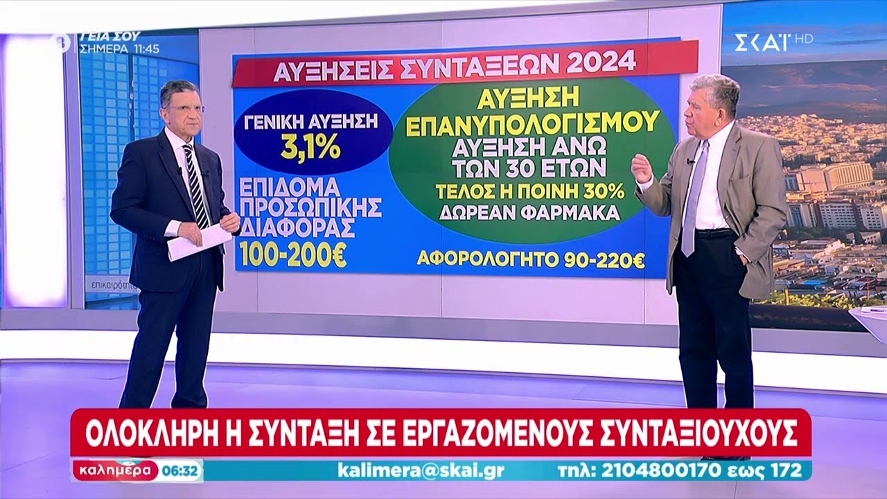 Όλα όσα θέλετε να γνωρίζετε για τις αυξήσεις στις συντάξεις – Ποια θα λάβουν δωρεάν φάρμακα