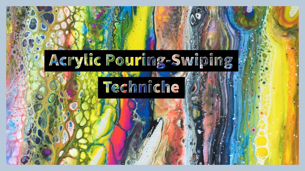 Acrylic Fluid Pouring - DE28 - Waterfall - YouTube
