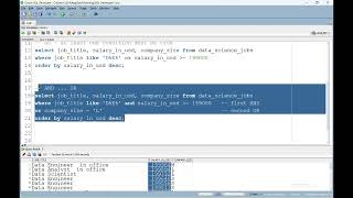 Logical Operators in SQL  (AND, OR)