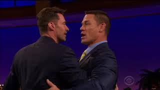 John Cena dances with Hugh Jackman on  The Late Late Show with James Corden || WWE Clash of Champion