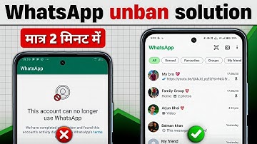 This account can no longer use whatsapp | whatsapp ban solution | whatsapp unbanned kaise kare