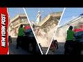 Watch: Terrifying Moment Building Collapses After 7.8 Magnitude Philippines Earthquake