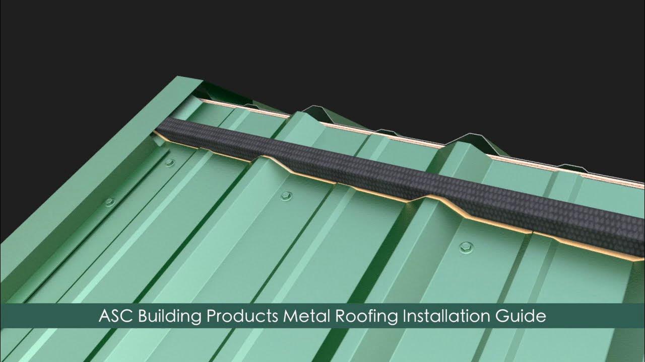 how-to-install-metal-roofing-3ft-panels-asc-building-products-youtube
