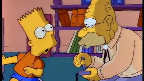 Simpsons Grandpa Plays Video Games