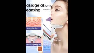 7 Colors LED Face Massager - Neck Lifting Device With Sonic Vibration | Tidesmit