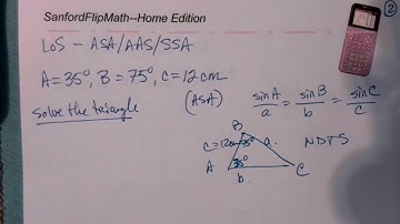 SanfordFlipMath PreCalculus 5.5A Law of Sines Intro