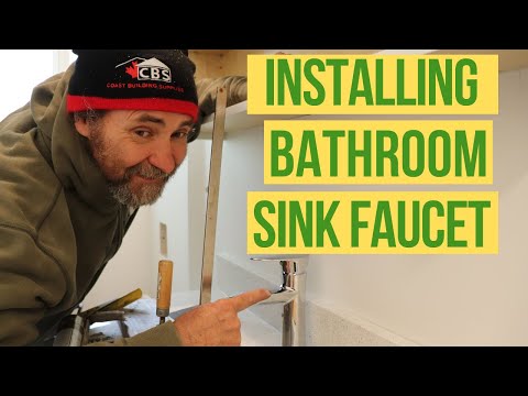 HOW TO Install A BATHROOM SINK FAUCET!