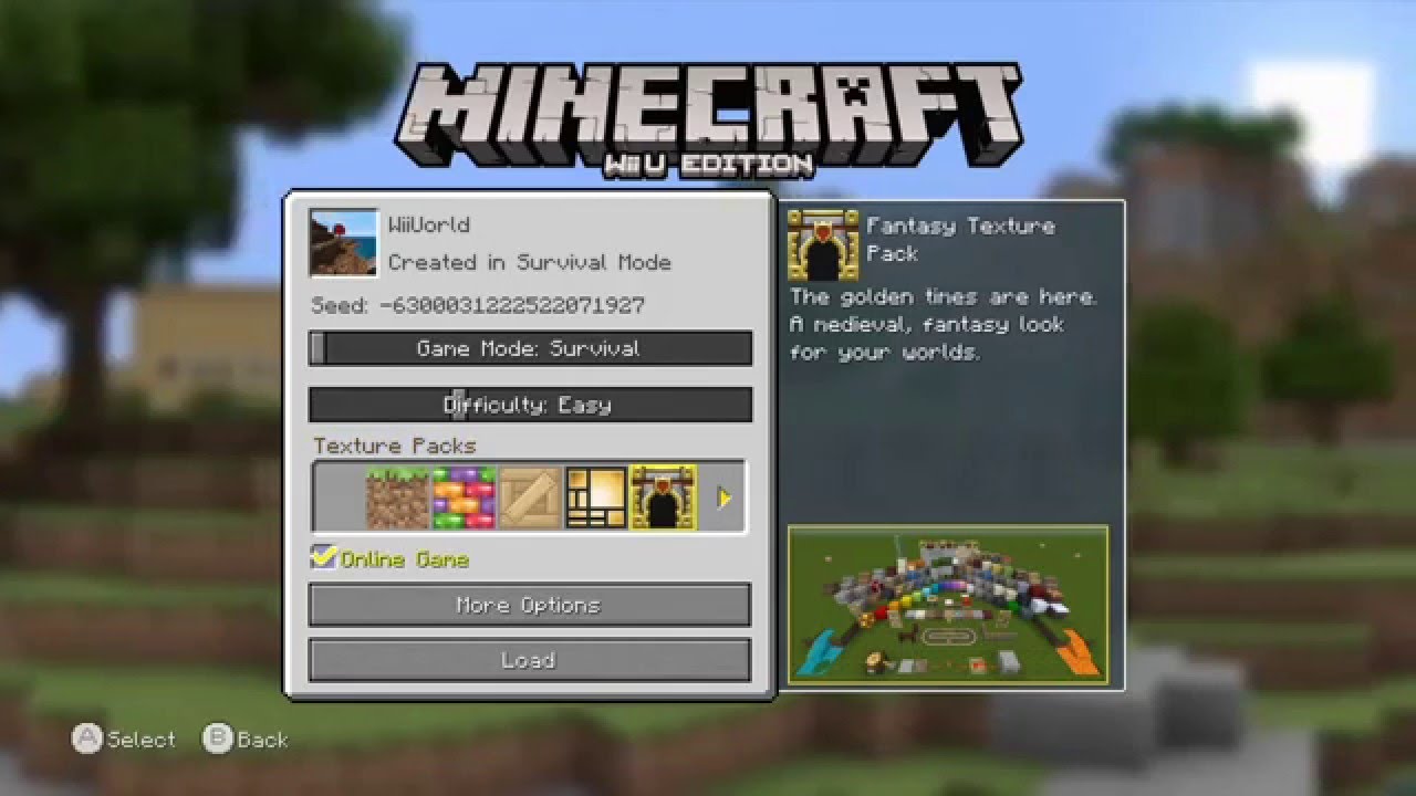 Minecraft Wii U Edition Gameplay Demonstration Youtube