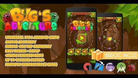 Bugs Adventure Buildbox 2.2.8 ( BBDOC + Android Studio + Eclipse + IOS Xcode)