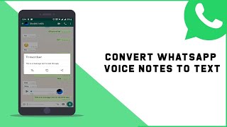 Transcriber for WhatsApp - Convert Voice Message into text Messages! #Shorts #WhatsApp