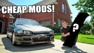 Modding the Sleeper Civic FOR CHEAP!! (UNDER $100)
