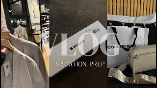 VLOG: Vacation Prep | Gift shopping | New luggage | Packing + Unboxing Apple Watch SE