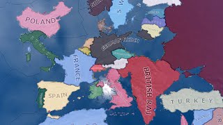WW2 But The Map is Cursed | HOI4 Timelapse