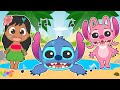 FIVE LITTLE BABIES With Lilo And Stitch 
