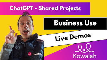 ChatGPT - Shared Projects - Live Demo and How to Use