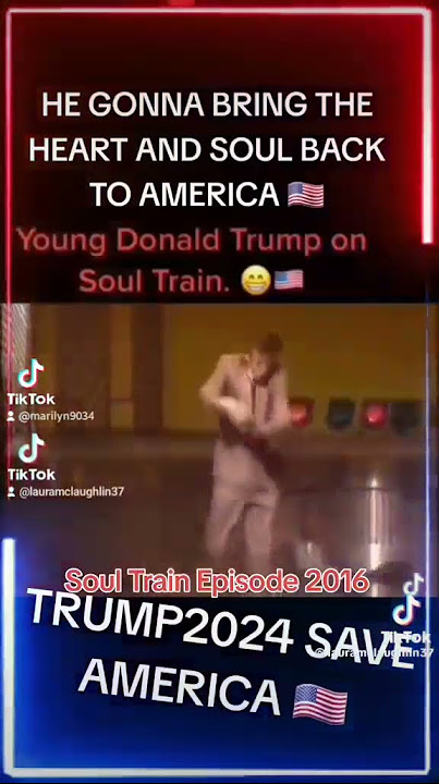 Young Donald Trump on Soul Train