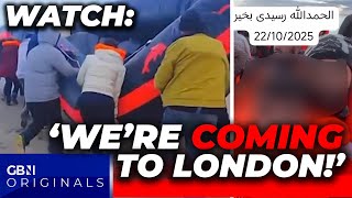 WATCH: 'We're COMING to LONDON!' boasts illegal migrants on CAMERA during crossing in SHOCK footage