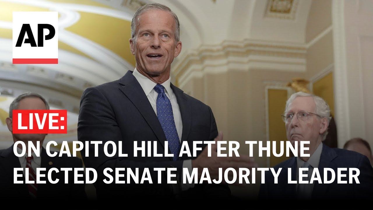 LIVE: On Capitol Hill after John Thune elected as Senate majority ...