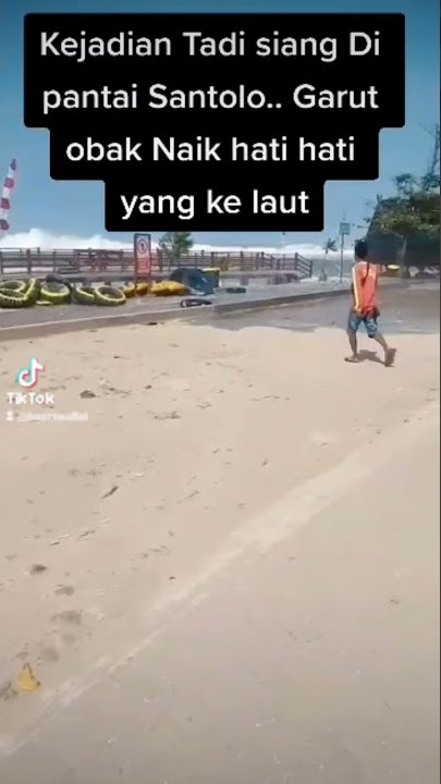 Pantai Santolo Garut Ke jadiam tadi Siang
