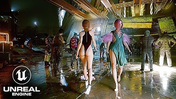 [8k] Cyberpunk 2077 - Unreal Engine 5 TECH DEMO 2024 Level Graphics!? RTX 4090 Max Settings PC!