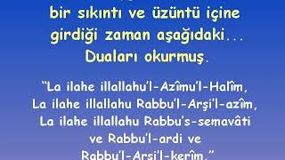 Sıkıntı ve üzüntü içine girdiğin zaman bu duayi oku!