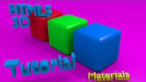 HTML5 3D Basic Mesh Material with Threejs Linux Tutorial