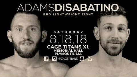 Cage Titans XL: John Adams vs Zach DiSabatino