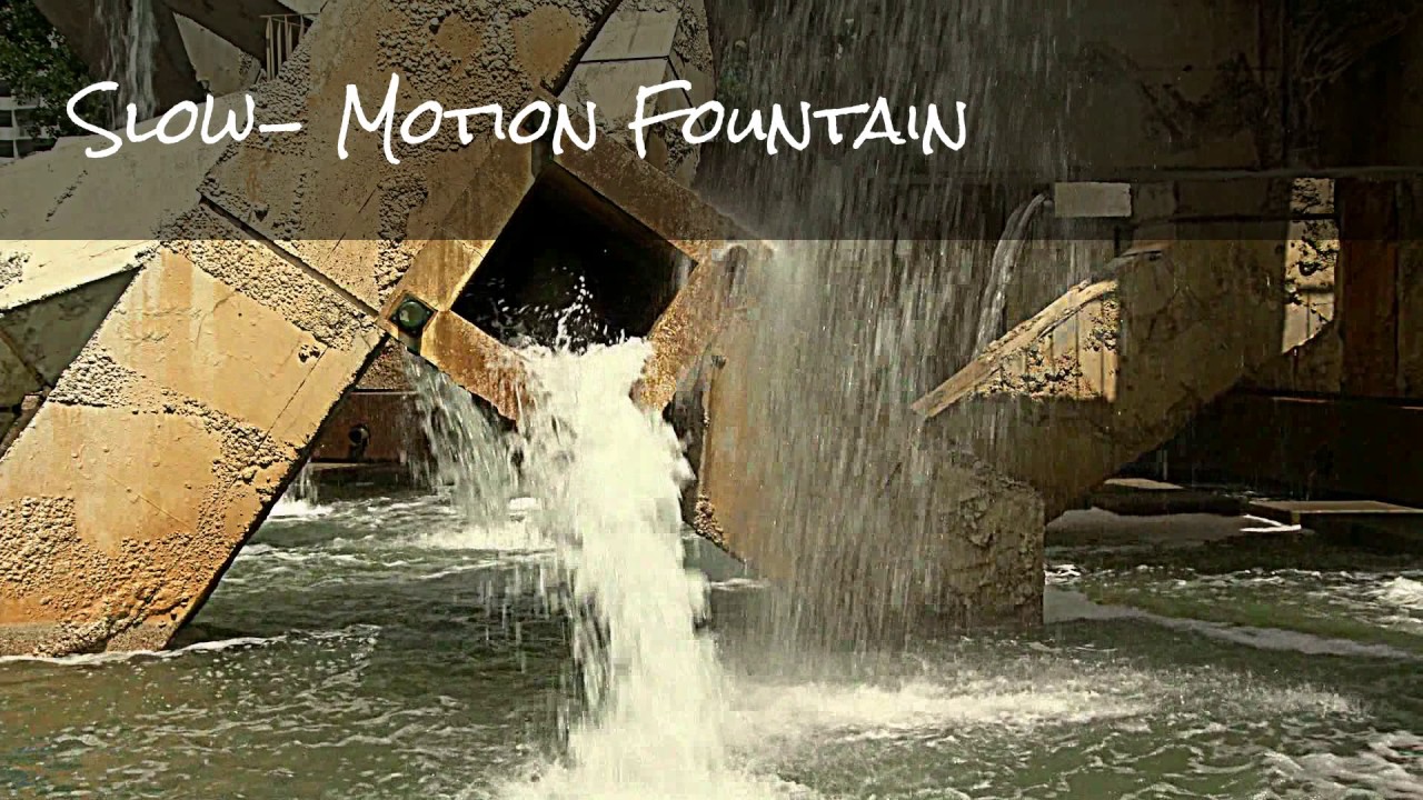 Water Fountain in Slow Motion with Sound of the Water! YouTube
