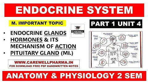 Unit 4 Endocrine System | Pituitary Gland | Hormone | Mechanism of Hormone Action | Part 1 | Hap 2