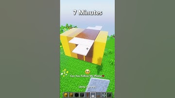 Minecraft How to Make A Cute Bee Statue?👀