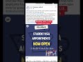 USA Student Visa appointment Update #india #usa