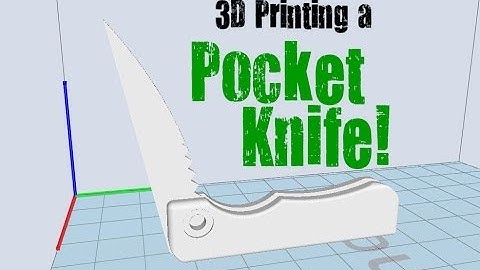 Wanhao Duplicator 5 - 3D Printing a Pocket Knife