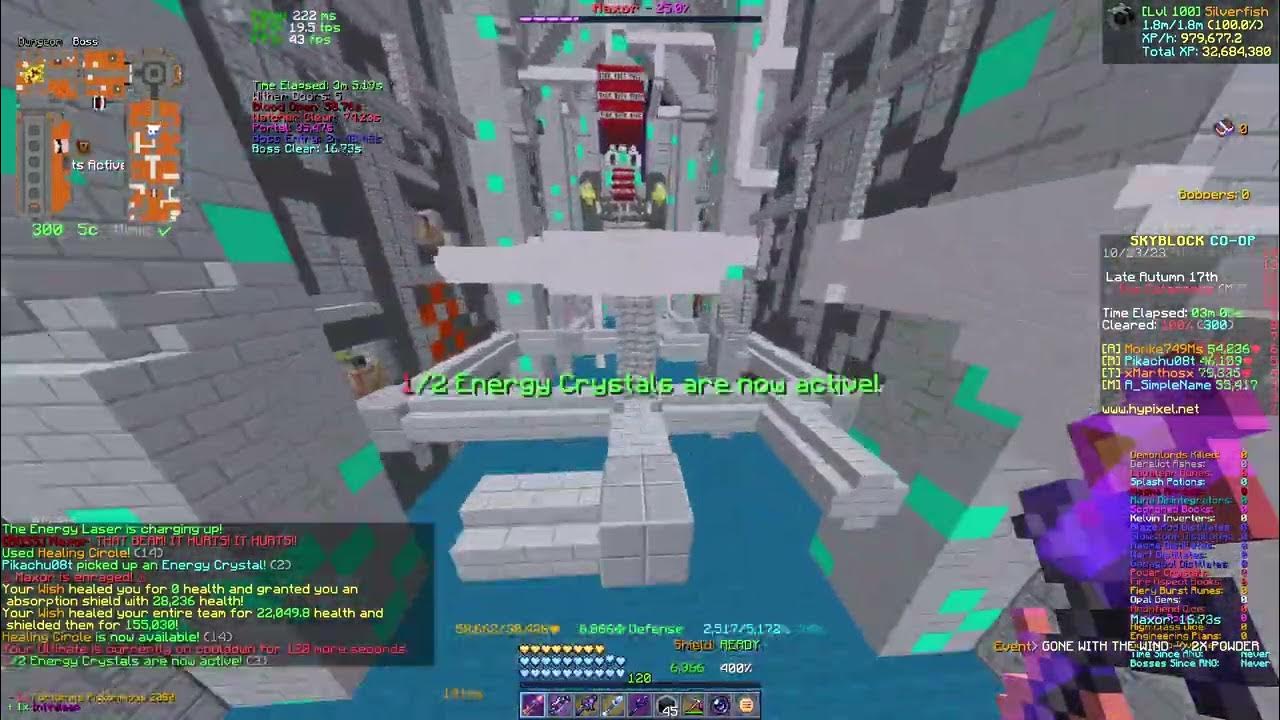 Hypixel Skyblock Cata 46 laggy m7 healer pov YouTube