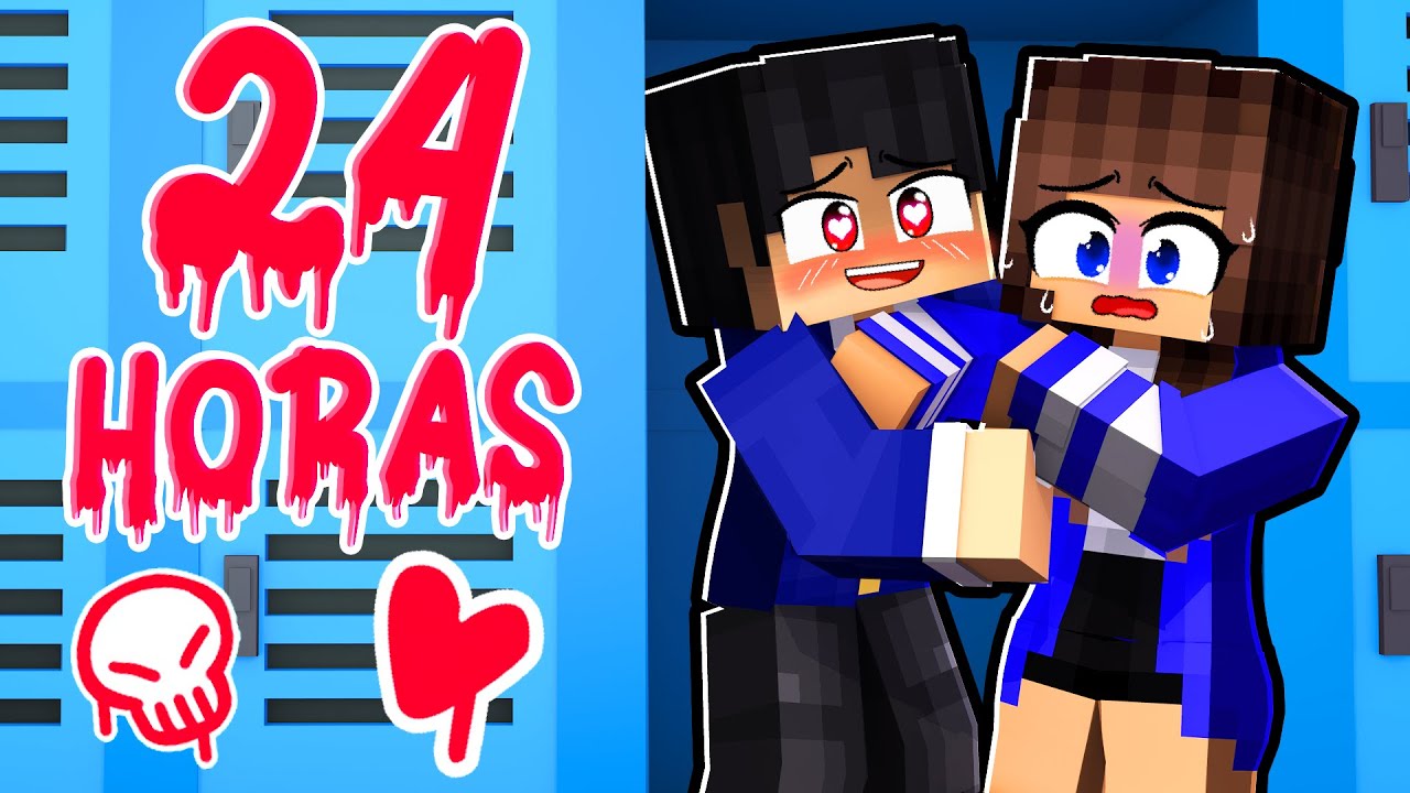 Fiquei PRESA com o YANDERE no ARMÁRIO por 24 HORAS  no Minecraft ◂Miika▸