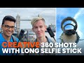 Insta360 ONE X2 + Extended Selfie Stick Creative 360 Camera Shots In London