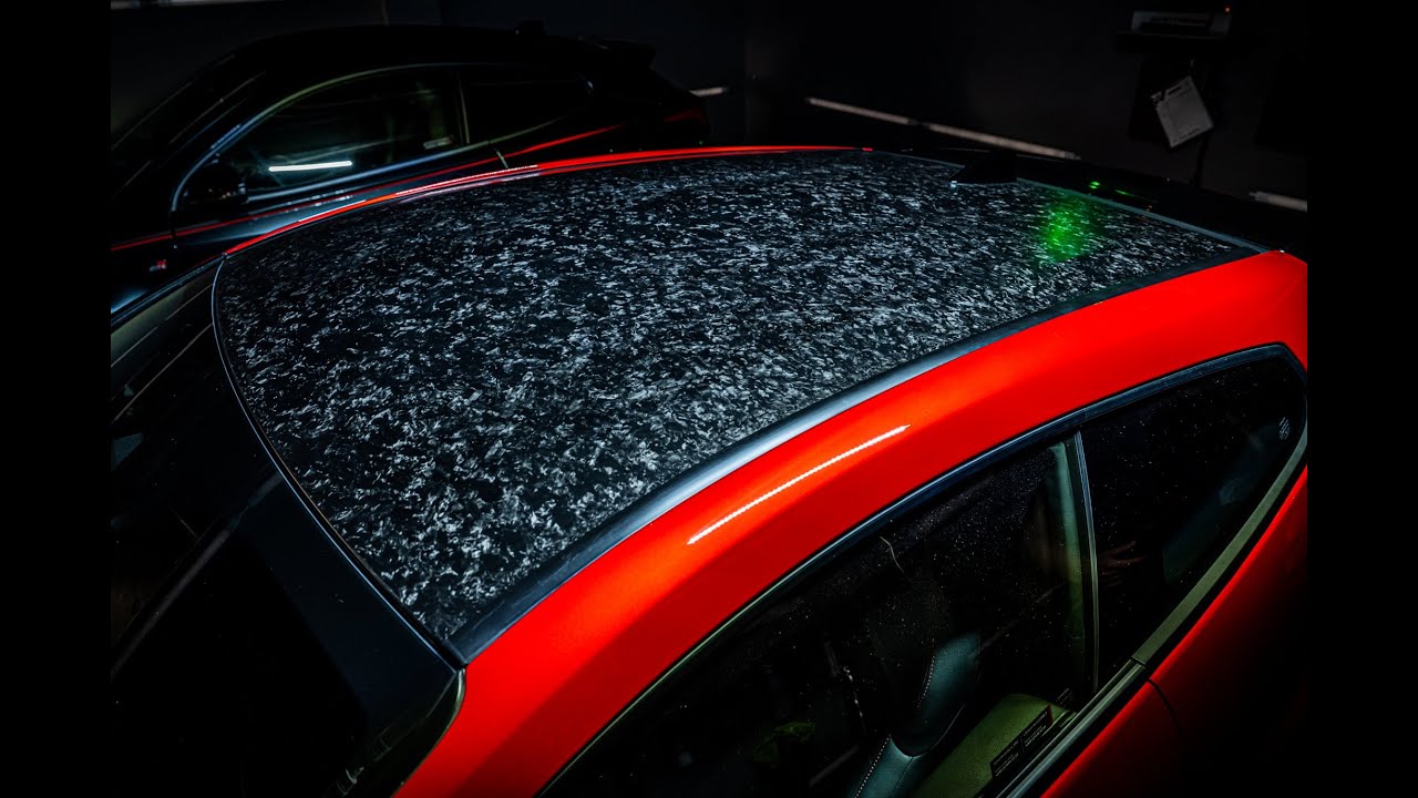 Carbon Fiber Matt Toyota GR Yaris Dach kuty carbon matowy