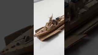 DIY Cardboard ⛵ battleship #cardboard #diy #craft #creative #handmade #battleship #rocket #robot