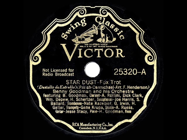 Guarda 1936 HITS ARCHIVE: Stardust - Benny Goodman (instrumental) su YouTube Guarda 1936 HITS ARCHIVE: Stardust - Benny Goodman (instrumental) su YouTube