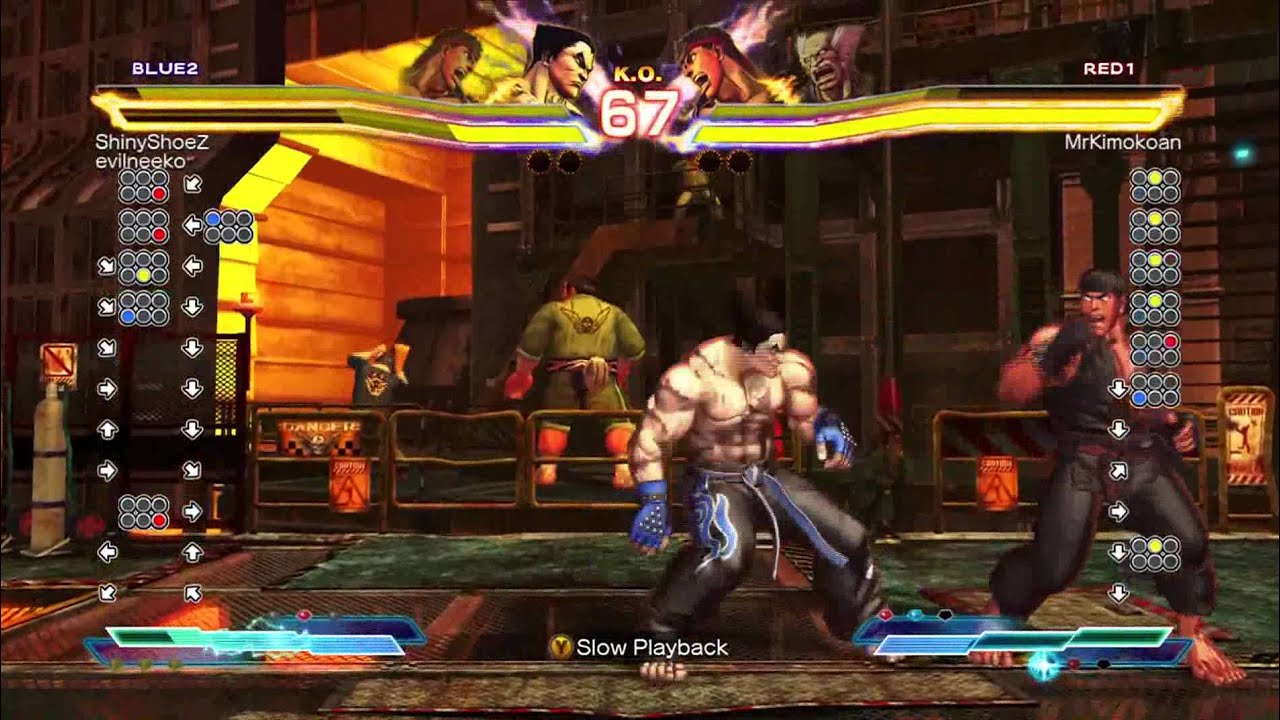 SF X TK : Ranked Match ShinyShoeZ/evilneeko (Ryu/Kazuya) vs MrKimokoan (Heihachi/Ryu).mp4