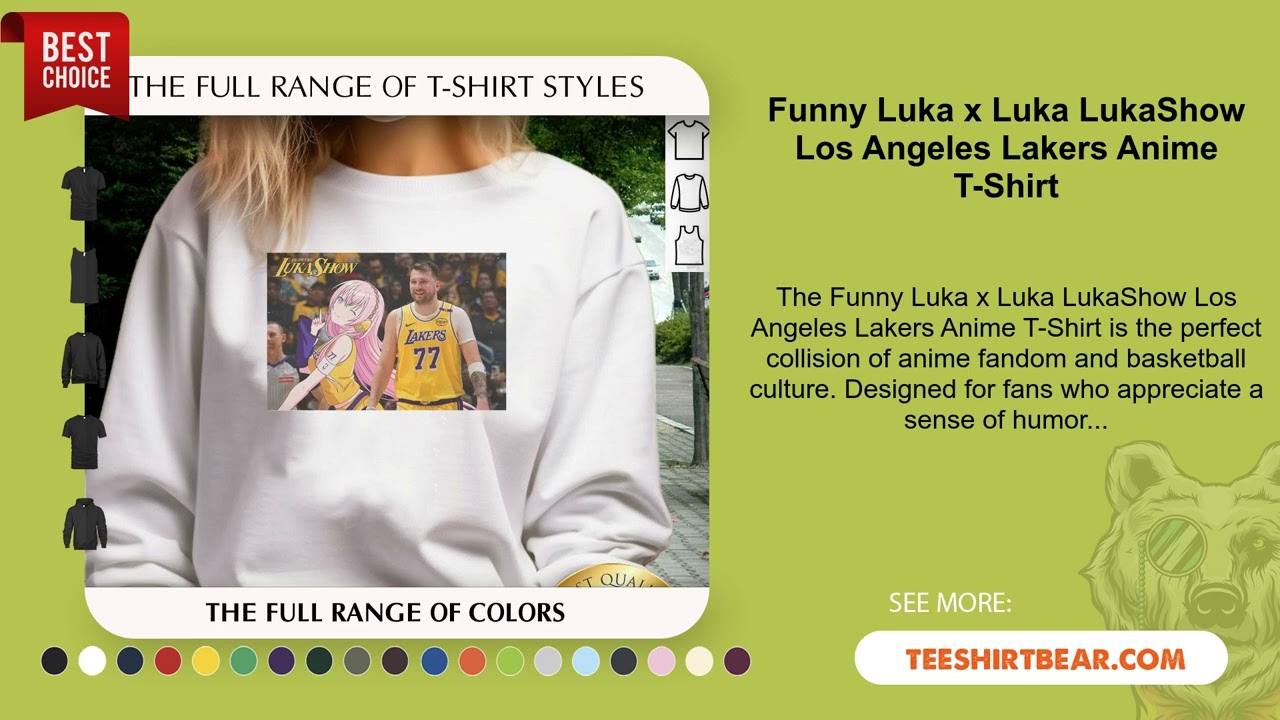 Funny Luka x Luka LukaShow Los Angeles Lakers Anime T-Shirt