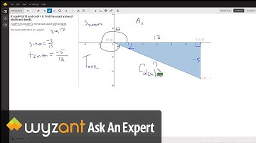 Find exact values for sin and tangent given info about cos and cot.