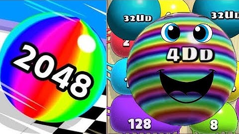 Blob Merge 3D 4DD New High Score vs Ball Run 2048 Infinity Mode #ballgamezone