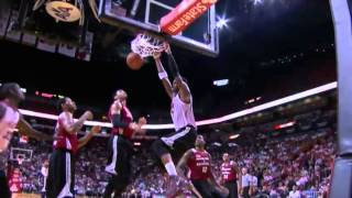 Chris Bosh Throws Down the Monster Two Hand Slam