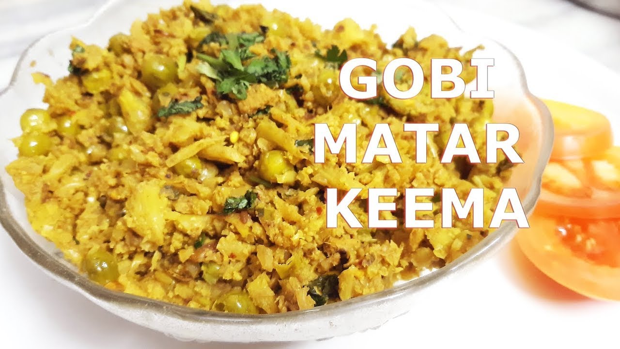 Gobhi Matar ka Keema | Minced Cauliflower Curry | Keema Gobhi | Vegan Keema Recipe | Cookery Bites