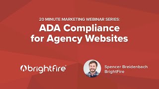 ADA Compliance for Insurance Agency Websites | 20 Minute Marketing Webinar