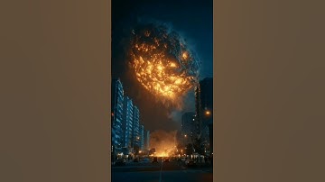 🔥 Meteor Crash in the City – Realistic Cinematic Disaster Scene 🌠